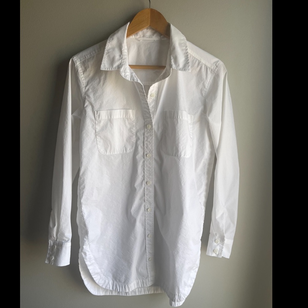 Athleta Oversized Button Down // White // Size: Small
